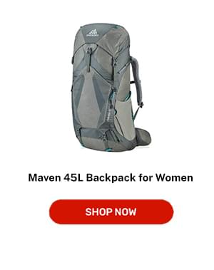 Gregory Maven 45L Backpack for Women SM/MD Helium Grey