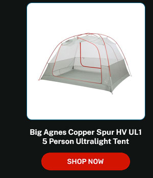 Big Agnes Copper Spur HV UL1 5 Person Ultralight Tent Orange