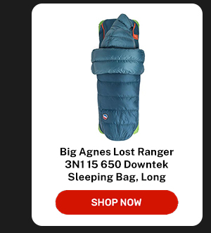 Big Agnes Lost Ranger 3N1 15 650 Downtek Sleeping Bag