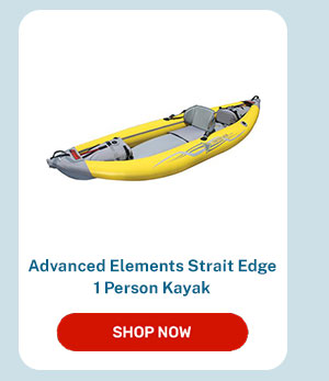 Advanced Elements Strait Edge 1 Person Kayak, Yellow