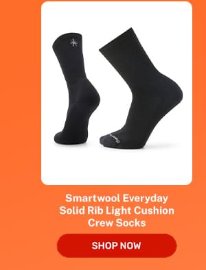 Smartwool Everyday Solid Rib Light Cushion Crew Socks