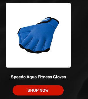 Speedo Aqua Fitness Gloves Large Royal Blue