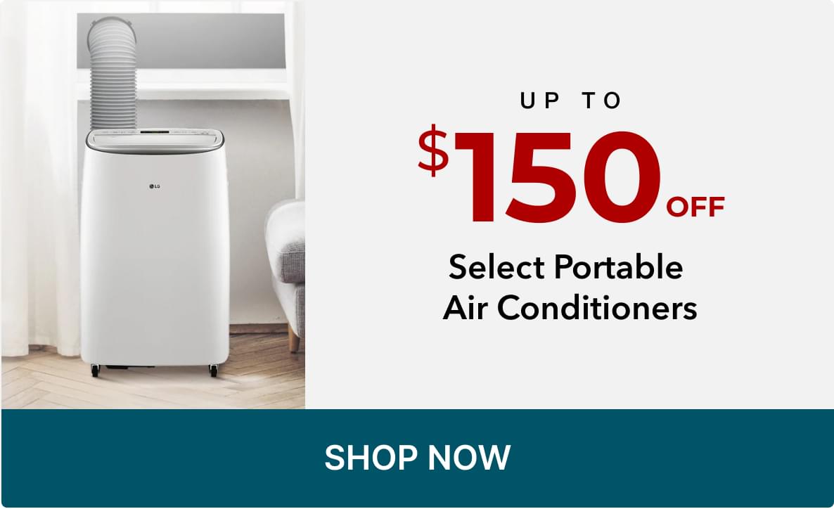 Up to $150 Off Select Portable Air Conditioners