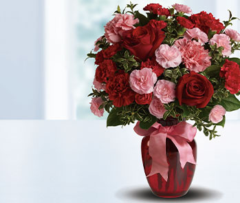 Dance with Me Bouquet with Red Roses