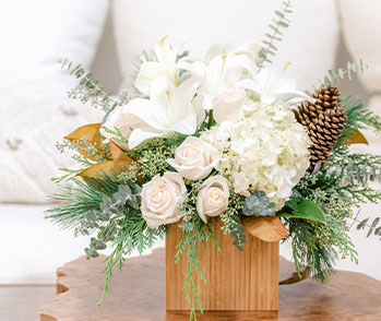 Teleflora's Snowy Woods Bouquet