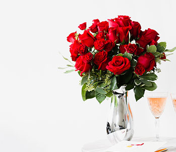 Teleflora's True Romance Bouquet with Red Roses