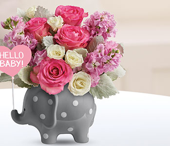 Teleflora's Hello Sweet Baby - Pink