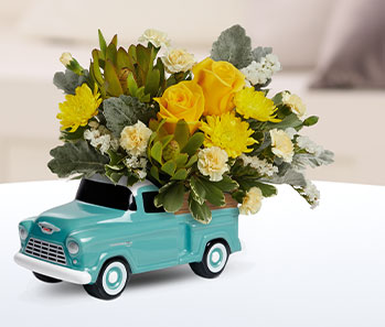 Teleflora's Chevy Blooming Pickup Bouquet