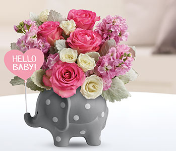 Teleflora's Hello Sweet Baby - Pink