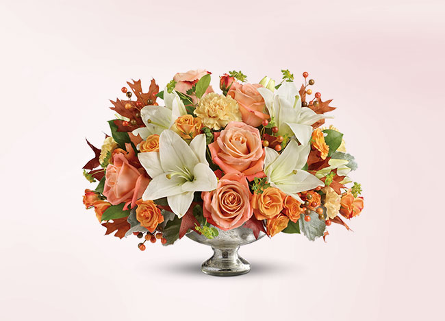 Teleflora's Harvest Shimmer Centerpiece