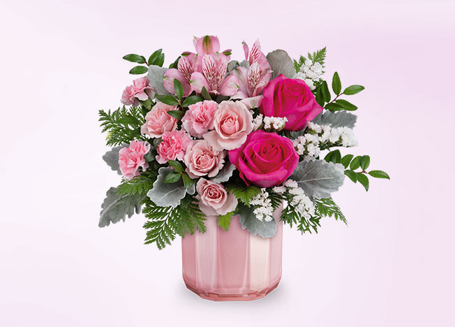 Teleflora's Blushing Gem Bouquet