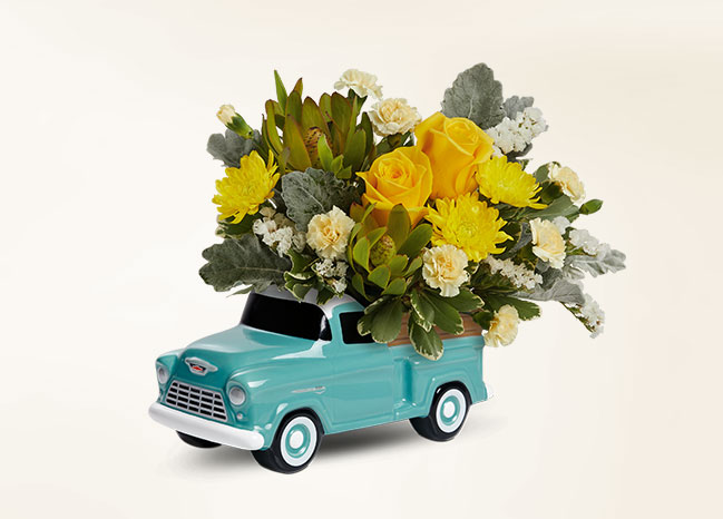 Teleflora's Chevy Blooming Pickup Bouquet