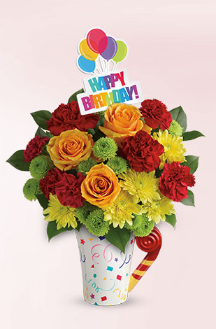 Your Wish Is Granted Birthday Cake Bouquet
