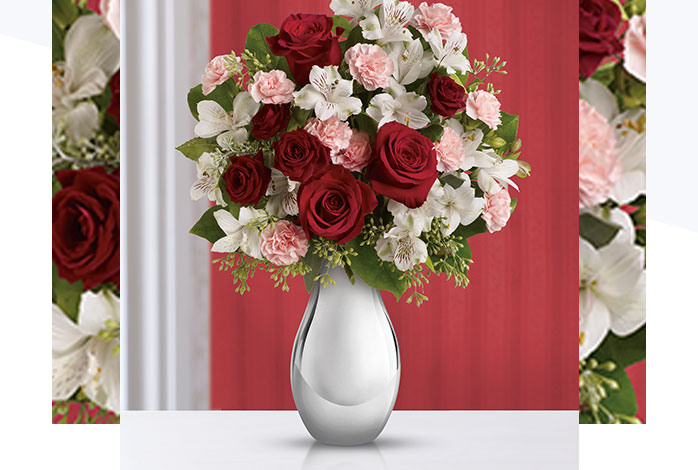 Teleflora's Crazy for You Bouquet with Red Roses