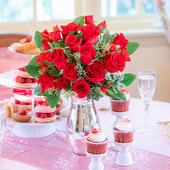 Teleflora's True Romance Bouquet with Red Roses