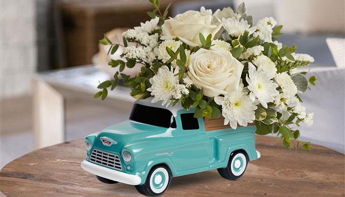 Teleflora's Classic Chevy Pickup Bouquet