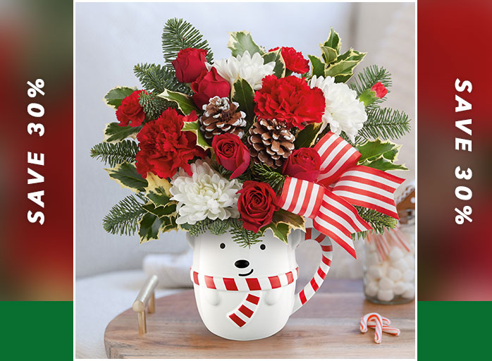 Teleflora’s Send A Hug Cozy Cub Wish Bouquet