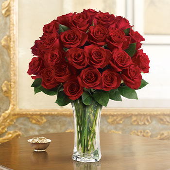 Love and Devotion - Long Stemmed Red Roses