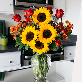 SEND SUNNY<br>SUNFLOWERS