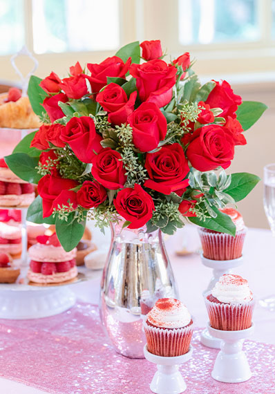 Teleflora's True Romance Bouquet with Red Roses