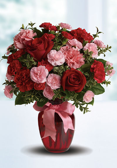 Dance with Me Bouquet with Red Roses
