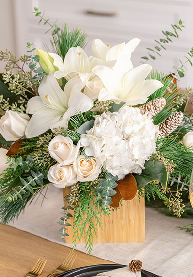 Teleflora's Snowy Woods Bouquet